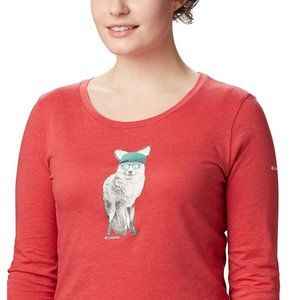 Columbia Women's Size M Long-Sleeved Tee (Orange)